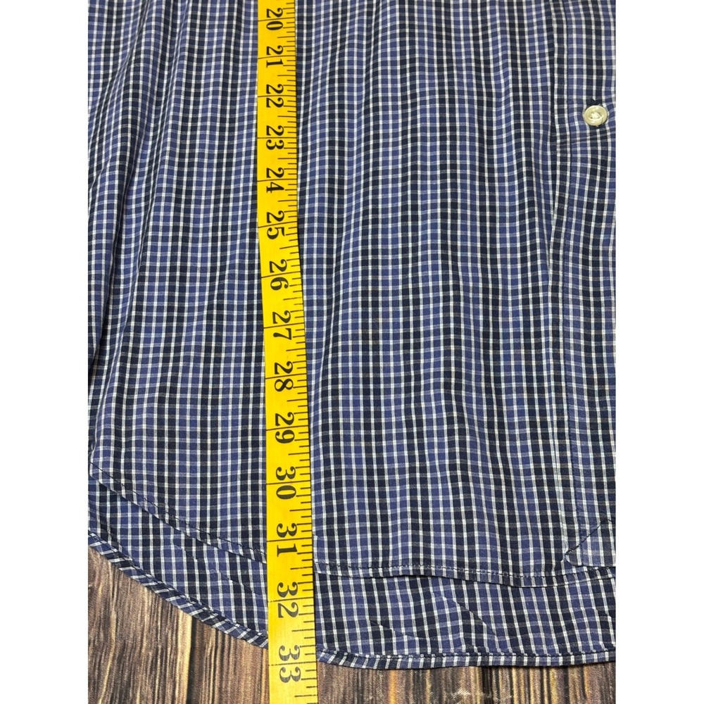 Ralph Lauren Shirt Mens XL Blue Gingham Check Blake Short Sleeve Button Down - Picture 4 of 11